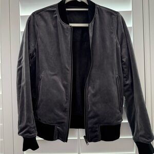 Sleek Reversible Bomber Jacket